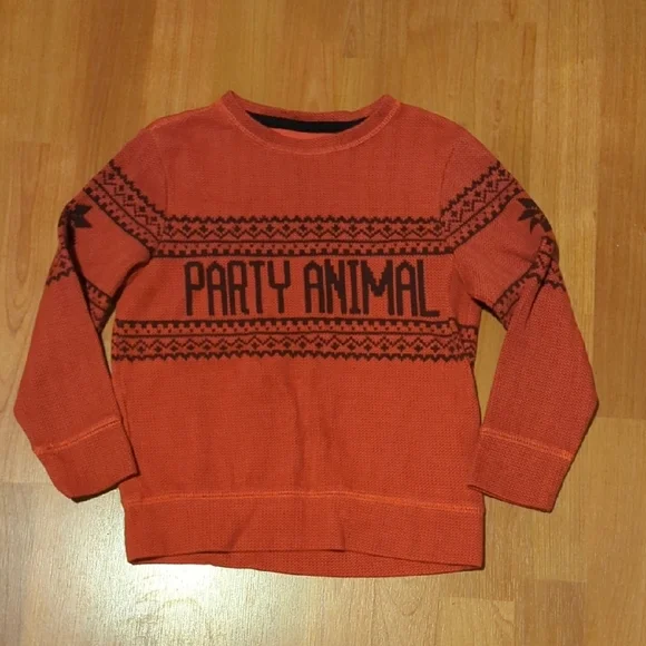 Old Navy Holiday Party Animal Long Sleeve Shirt Size XS 5 - Picture 2 of 8